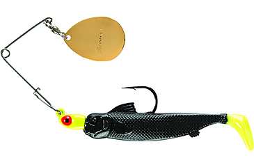 Image of Bomber Drumbeater Spinnerbait, 1/4oz, Chart/Black Chart Tail, BSWDB216