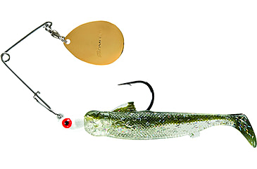 Image of Bomber Drumbeater Spinnerbait, 1/4oz, White/Silver Mullet, BSWDB215