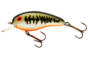 Image of Bomber Flat A Crankbait, 2-1/2in, 3/8oz, Baby Bass/Orange Belly, B02FABBO