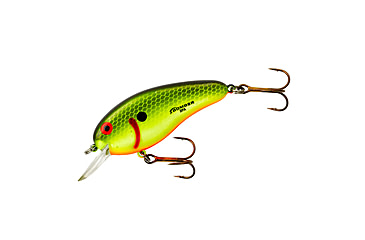Image of Bomber Flat A Crankbait, 2-1/2in, 3/8oz, Black/Chartreuse, B02FAFYBS