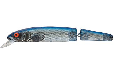 Image of Bomber Saltwater SW Jointed Heavy Duty Long A Crankbait, 6in, 1oz, Silver Flash/Blue Black, BSW16JXSIL
