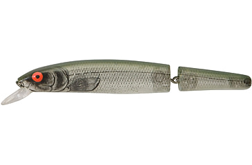 Image of Bomber Saltwater SW Jointed Heavy Duty Long A Crankbait, 8in, Silver Flash/Green Black, BSW16JXSIG