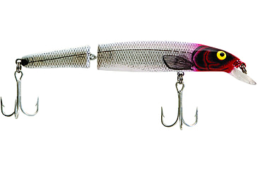 Image of Bomber Saltwater SW Jointed Heavy Duty Long A Crankbait, 8in, Silver Flash/Red Head, BSW16JXSI04