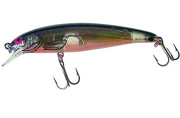 Image of Bomber 14A Long Minnow Jerkbait, 3-1/2in, 3/8 oz, Chart Flash Orange Belly, B14AXCHO