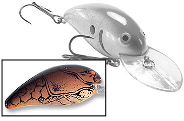 Image of Bomber Model 7A Crankbait, 2 5/8in, 1/2oz, Dark Brown Crawdad/OB, B07AXC4
