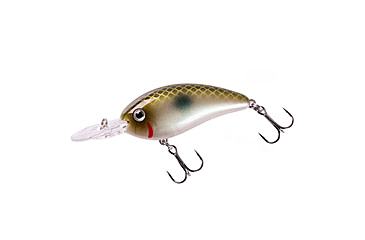 Image of Bomber Fat Free Guppy Crankbait, 2 3/8in, 3/8oz, Green Pearl Shad, BMBD5M520