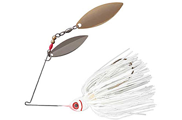 Image of Booyah Counter Strike Double Willow Spinnerbait, 1/2oz, Snow White, BYCSW12615