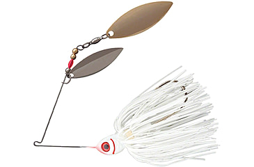 Image of Booyah Counter Strike Double Willow Spinnerbait, 3/8oz, Snow White, BYCSW38615
