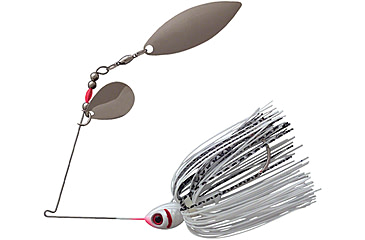 Image of Booyah Counter Strike Tandem Spinnerbait, 3/8oz, Pearl White/Silver White, BYCST38658