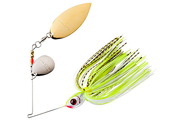 Image of Booyah Counter Strike Tandem Spinnerbait, 1/2oz, Gold Scale ChartWhite, BYCST12660