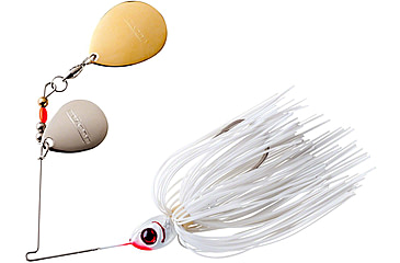 Image of Booyah Double Colorado Spinnerbait, 3/8oz, Snow White, BYBCC38615