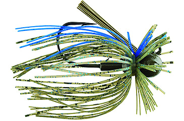 Image of Booyah Finance Jig, 3/8 oz, 3/0 Hook, 2/Pack, Lights Out, BYFNJ3861