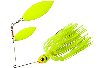 Image of Booyah Glow Blade Willow Spinnerbait, 3/8oz, Chartreuse Chartreuse, BYGBW38617