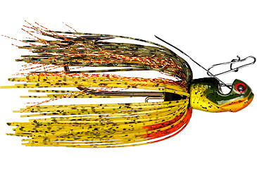 Image of Booyah Melee Jig, 1/2 oz, 3.25 in, Brush Fire/Black Blade, BYMLE1270