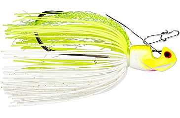 Image of Booyah Melee Jig, 1/2 oz, 3.25 in, White Chartreuse/Silver Blad, BYMLE1273
