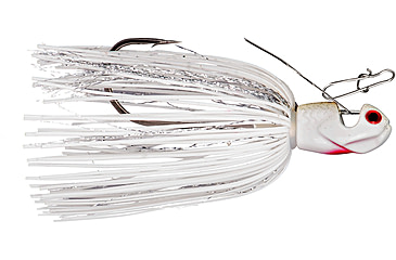 Image of Booyah Melee Jig, 1/2 oz, 3.25 in, White/Silver Blade, BYMLE1272