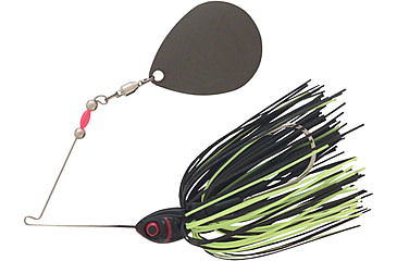 Image of Booyah Moon Talker Spinnerbait, 1/2oz, Black/Chart Colorado, BYMT12604