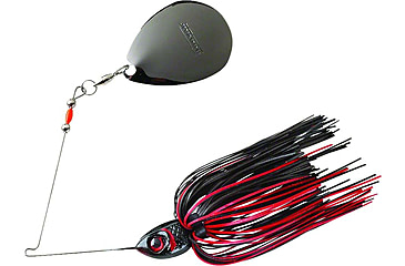 Image of Booyah Moon Talker Spinnerbait, 3/4oz, Black/Red Colorado, BYMT34603