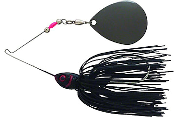 Image of Booyah Moon Talker Spinnerbait, 3/4oz, Black/Silver Flake C, BYMT34601