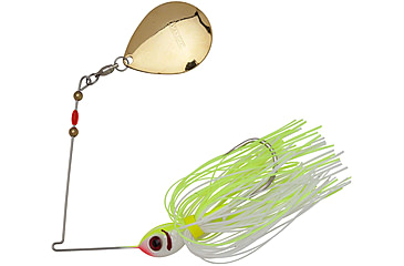 Image of Booyah Blade Single Colorado Spinnerbait, 3/8oz, White/Chartreuse, BYBC38616