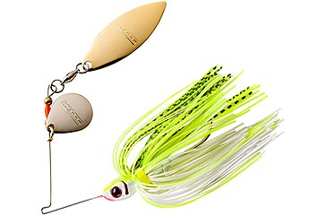 Image of Booyah Tandem Blade Spinnerbait, 1/4oz, Chart Wht Shad, BYBT14646