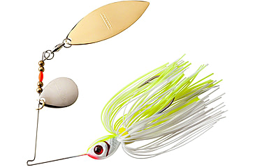 Image of Booyah Tandem Blade Spinnerbait, 1/4oz, White Chartreuse, BYBT14616