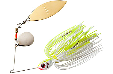 Image of Booyah Tandem Blade Spinnerbait, 3/8oz, White Chartreuse, BYBT38616
