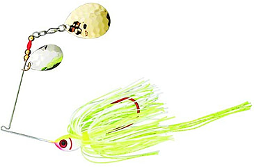 Image of Booyah Tux &amp; Tails Spinnerbait, 3/8oz, Chart/White Gold, BYTCC38672