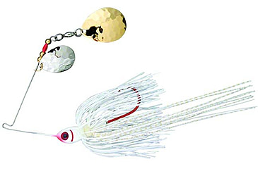 Image of Booyah Tux &amp; Tails Spinnerbait, 1/2oz, White/Gold, BYTCC12673