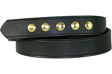 Image of Boston Leather 1 1/2 Five-snap Belt, Hi Gloss - 6583-2-34-GLD