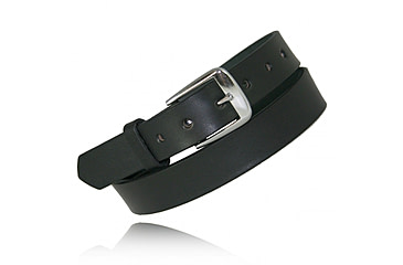 Image of Boston Leather 1 1/4 No Lines Off Duty Belt, Black - 6580NL-1-44-GLD