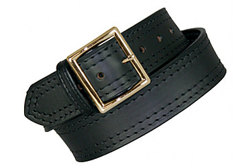 Image of Boston Leather 1 3/4'' Garrison Belt, 4-row Stitched, Brass, Plain, 36 in, 6506-1-36-GLD