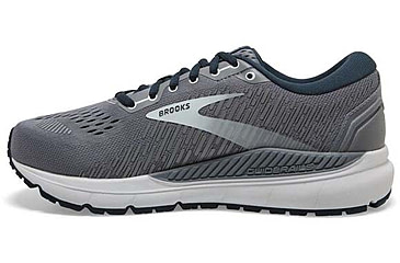 Image of Brooks Addiction GTS 15 Running Shoes - Womens, Wide, Grey/Navy/Aqua, 8.5, 1203521D099.085