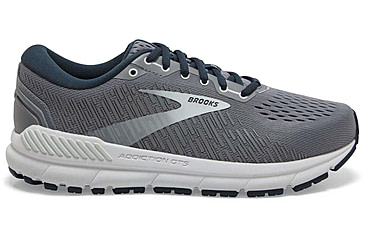 Image of Brooks Addiction GTS 15 Running Shoes - Womens, Wide, Grey/Navy/Aqua, 8.5, 1203521D099.085