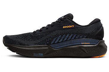 Image of Brooks Adrenaline GTS 24 Road Running Shoes - Mens, Black/Country Blue/Orange, 9.0 US/Medium, 1104371D076.090