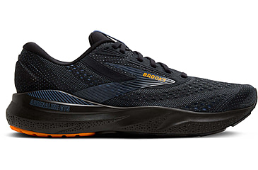 Image of Brooks Adrenaline GTS 24 Road Running Shoes - Mens, Black/Country Blue/Orange, 9.0 US/Medium, 1104371D076.090