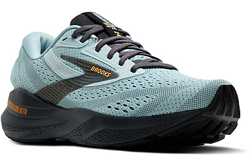 Image of Brooks Adrenaline GTS 24 Road Running Shoes - Mens, Winter Sky/Ebony/Orange, 10.0 US/Medium, 1104371D416.100