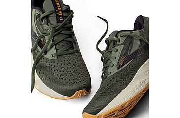 Image of Brooks Adrenaline GTS 24 Running Shoes - Mens, Thyme/Black/Pelican, 9 US, 1104371D302.090