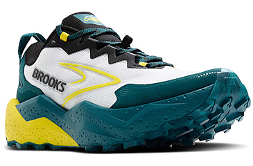 Image of Brooks Caldera 8 Trailrunning Shoes - Mens, Bit of Blue/Quince/Celestial, 9.0 US/Medium, 1104401D131.090