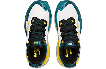 Image of Brooks Caldera 8 Trailrunning Shoes - Mens, Bit of Blue/Quince/Celestial, 9.0 US/Medium, 1104401D131.090