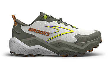 Image of Brooks Caldera 8 Trailrunning Shoes - Mens, Dusty Olive/Lime/Oyster, 8, 1D, 1104401D314.080