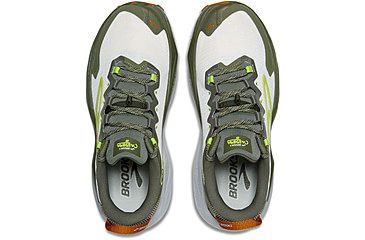 Image of Brooks Caldera 8 Trailrunning Shoes - Mens, Dusty Olive/Lime/Oyster, 8, 1D, 1104401D314.080