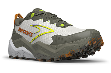 Image of Brooks Caldera 8 Trailrunning Shoes - Mens, Dusty Olive/Lime/Oyster, 8, 1D, 1104401D314.080