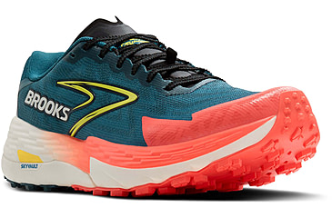 Image of Brooks Catamount 4 Trailrunning Shoes - Mens, Legion Blue/Celestial/Flame, 11.0 US/Medium, 1104411D407.110