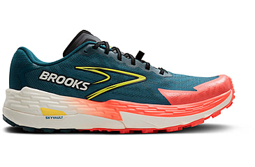 Image of Brooks Catamount 4 Trailrunning Shoes - Mens, Legion Blue/Celestial/Flame, 11.0 US/Medium, 1104411D407.110
