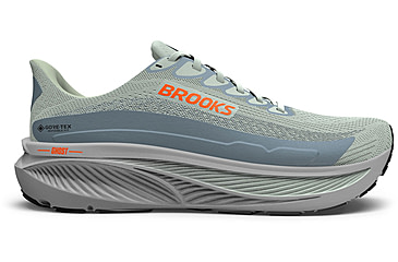 Image of Brooks Ghost 17 GTX Road Running Shoes - Mens, Smoke/Primer Grey/Orange, 12, 1D, 1104621D022.120