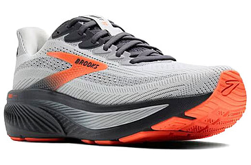 Image of Brooks Ghost 17 Rosd Running Shoes - Men's, Oyster Mushroom/Orange/Ebony, 8.5, 1D, 1104421D048.085