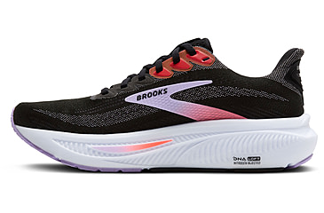 Image of Brooks Ghost 17 Road Running Shoes - Womens, Black/Purple/Coral, 6, 1B, 1204311B080.060