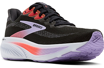 Image of Brooks Ghost 17 Road Running Shoes - Womens, Black/Purple/Coral, 6, 1B, 1204311B080.060