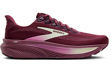 Image of Brooks Ghost 17 Road Running Shoes - Womens, Burgundy/Pink/Green, 6.5, 1B, 1204311B581.065